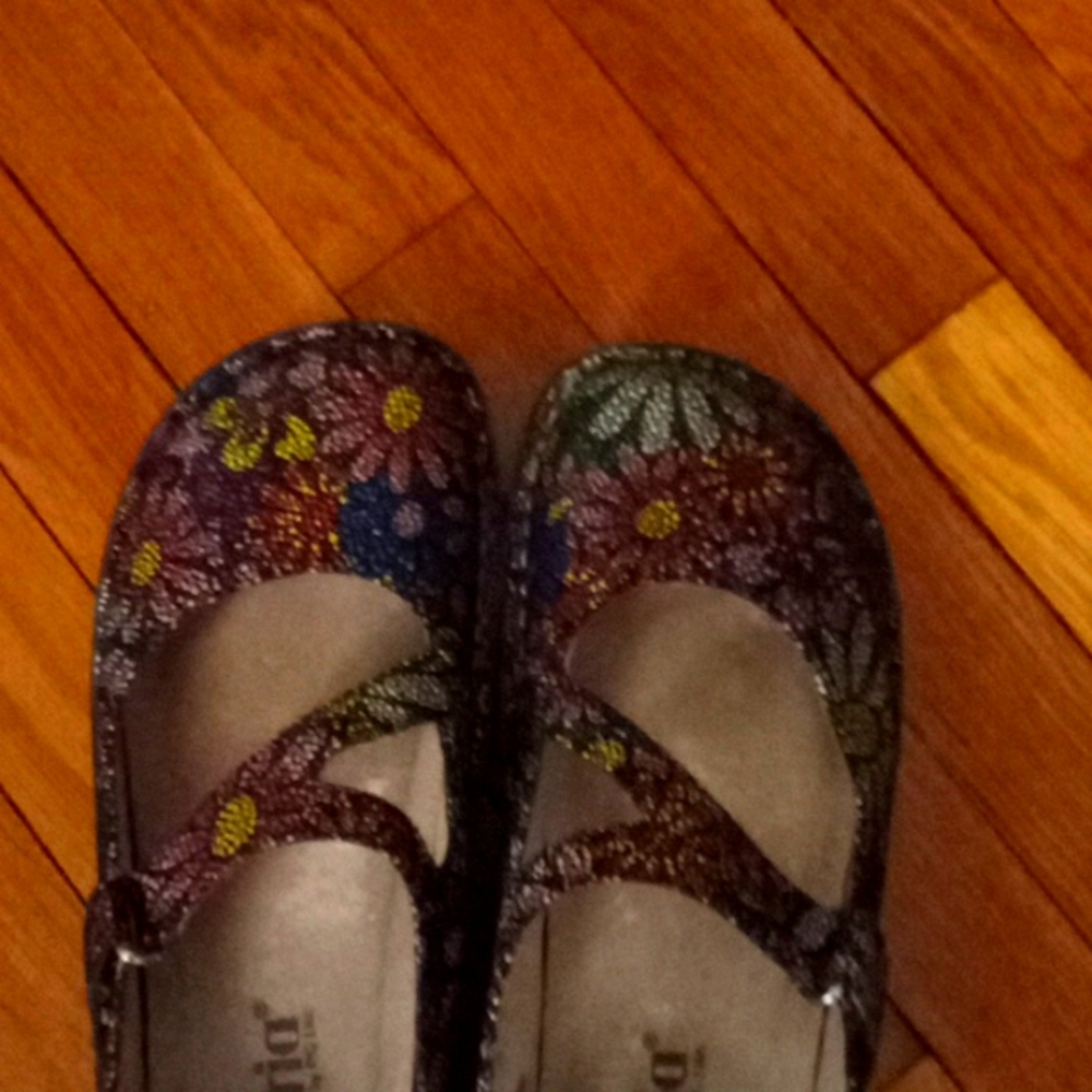 Alegira strapped wedge shoes used